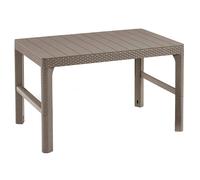 Mesa jardin ajustable multifuncional Keter Lyon Rattan 2 en 1