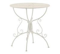Mesa jardin amanda ø 70 cm metal blanco ø 70 cm