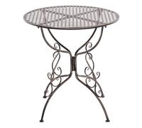 Mesa jardin amanda ø 70 cm metal bronce ø 70 cm