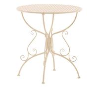 Mesa jardin amanda ø 70 cm metal crema antiguo ø 70 cm