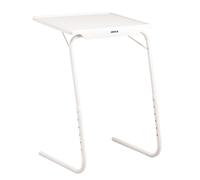 Mesa Jocca auxiliar, plegable, multiuso, adaptable en altura e inclinación en color blanco. Mesas portátiles, flexibles, ligeras, fuertes, fáciles de transportar y almacenar.