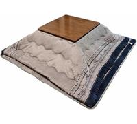 Mesa Kotatsu Para Estar Sentado En El Piso, 4 Piezas De Escritorio De Tatami Japonés, Mesas De Café Para Sala De Estar, Con Calentador Y Manta, Mesa De Calefacción De Madera, Edredón De Futón De Colch