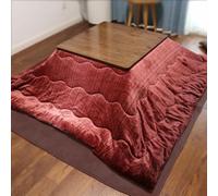 Mesa Kotatsu Para Estar Sentado En El Piso, 4 Piezas De Escritorio De Tatami Japonés, Mesas De Café Para Sala De Estar, Con Calentador Y Manta, Mesa De Calefacción De Madera, Edredón De Futón De Colch