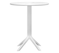 Mesa lacota ø 60 cm plástico blanco 60x60x76 cm