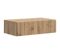 Mesa Lateral Montada en la Pared 59 x 34,5 x 17 cm, Rectangular de Madera | Madera elaborada resistente, diseño flotante que ahorra espacio, superficie versátil para almacenamiento y decoración,