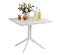 Mesa lenval 80x80 cm plástico blanco ø 80 cm