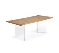 Mesa Lotty chapada en roble de 220 cm La Forma