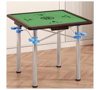 Mesa Mahjong,Plegable, Mesas de Cartas, Portátil, 31" Superficie de Juego Verde, Cajón, Juegos de Dominó y Póker