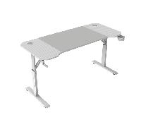 mesa mars gaming mgd ergo 140 regulable en altura tablero blanco 140x60 chasis de acero alf. xxl