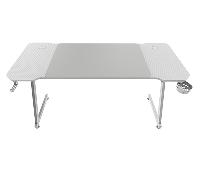 MESA MARS GAMING MGD X140 CHASIS DE ACERO TABLERO BLANCO 140x60 DISE??O FIBRA CARBONO ALF. XXL