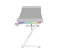 Mesa Mars Gaming Mgdx120rGBw Chasis Acero 120x60x75 Fibra de Carbono RGB Mando Gestion Cables Blanco