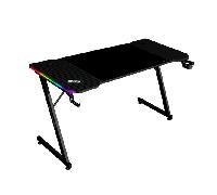 MESA MARS GAMING MGDX140RGB CHASIS ACERO 140x60x75 FIBRA DE CARBONO RGB MANDO GESTION CABLES NEGRO