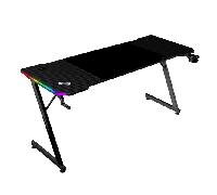 mesa mars gaming mgdx160rgb chasis acero 160x60x75 fibra de carbono rgb mando gestion cables negro