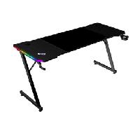 MESA MARS GAMING MGDX160RGB CHASIS ACERO 160x60x75 FIBRA DE CARBONO RGB MANDO GESTION CABLES NEGRO MGDX160RGB