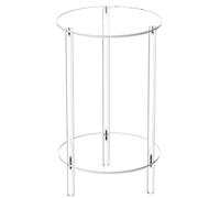 Mesa , mesa auxiliar, diseño , acabado transparente, estilo moderno, tamaño compacto, versátil, ahorro de espacio, extremo perfecto para bebidas, alimentos, aperitivos, 11.8 x 11.8 x