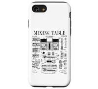 Mesa mezcladora DJ Disc Jockey Mix Music Mixer Vintage Patent Carcasa para iPhone SE (2020) / 7 / 8
