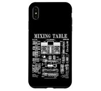 Mesa mezcladora DJ Disc Jockey Mix Music Mixer Vintage Patent Carcasa para iPhone XS Max