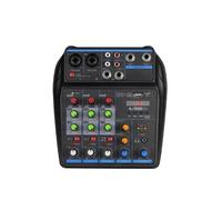 Mesa Mezclas DJ, Mezclador de 4 canales Consola de mezclas for DJ con Bluetooth 48V Phantom Power USB Mixer