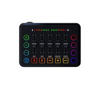 Mesa Mezclas, Tarjeta de sonido F9 5 canales, voz cantada, luz colorida cambiada, potencia fantasma 48V