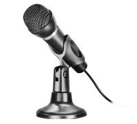 Mesa + Micrófono De Mano 3,5mm Micrófono PC Portátil Para Chat Skype ICQ Youtube
