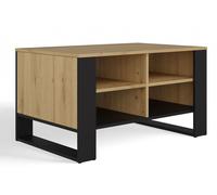 Mesa Moderna 4P ROBLE ARTESANO NEGRO