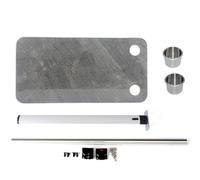 Mesa montada en la pared de RV 33x16 pulgadas, escritorio de camping plegable marco de aluminio de madera sólida, espacio ahorrando superficie de comedor portátil para autocaravana Camper Van activida