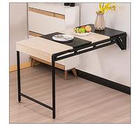 Mesa montada en la pared Escritorio de pared oculto plegable Banco de trabajo multifunción para oficina en casa Convertible en pintura de pared Escritorio resistente Mesa flotante de hojas abatibles