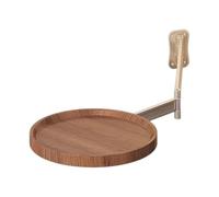 Mesa montada en la pared, mesa auxiliar plegable, escritorio de rotación de 180°, madera y aleación de aluminio, diseño moderno que ahorra espacio, ideal para sala de estar, cocina, mesita de