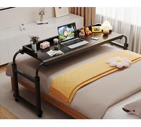 Mesa Multifuncional TYHAYJYK, Mesa de Comedor y Cama, Altura Ajustable 65-95 cm, Negro, 140CM x 120-210CM