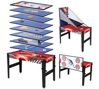 Mesa multijuego Plegable 14 en 1 - Billar, Ping Pong, Hockey, Baloncesto, Mesa de Juego portátil, 4 ft/1,2 m, Apto para Todas Las Edades.