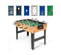 Mesa multijuegos 10 en 1, 105,5 x 61 x 80 cm, diseño apilable, fácil de usar y resistente, de MDF, multicolor 20_0017006