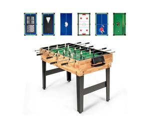 Mesa multijuegos 10 en 1, 105,5 x 61 x 80 cm, diseño apilable, fácil de usar y resistente, de MDF, multicolor 20_0017006