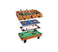 COLORBABY CB Games Mesa multijuegos 4 en 1, Tamaño 81x43x27 cm, Futbolín, Billar, Ping Pong, Hockey, Juego de mesa, Futbolines para niños, Multijuego, Juguetes 6 años (85327)