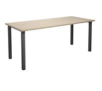 Mesa multiusos DUO-U, tablero recto profundidad 800 mm