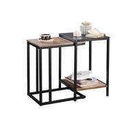 Mesa nido de salón set de 2 mesas auxiliares apilables fbt99-f sobuy