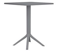 Mesa nuvela 60 x 60 cm plástico gris oscuro ø 60 cm