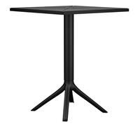 Mesa nuvela 60 x 60 cm plástico negro ø 60 cm