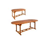Mesa Ovalada Extensible En Madera Aktive MKP
