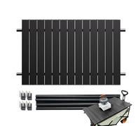 Mesa para acampar, tablero de carritos de jardín,Tabla de mesa de campamento de aleación de aluminio - Dominio pesado, 29.5x21.6 pulgadas, herramienta de mochilero, suministros de picnic portátiles pa