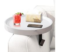 Mesa para Brazo De Sofá,Bandeja Mesa Lateral para Reposabrazos - Organizador Ajustable para Sala Dormitorio Apartamento Bebidas Teléfono Móvil Control Remoto