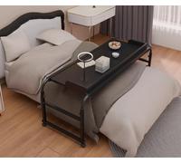 Mesa para cama superior, escritorio médico ajustable con ruedas, mesa rodante para laptop, mesa de mesita de noche, altura ajustable de 65 a 95 cm