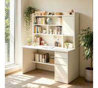 Mesa para Estudio Estación de Trabajo de La Oficina en Casa Madera Blanco