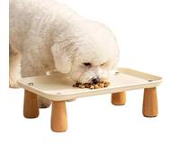 Mesa para Gatos Mesa Plato Alta Moderna Antideslizante Borde Alto | Soporte Plato Comida Perros y Gatos Para Razas Pequeñas, Medianas Y Grandes, Interior, Exterior, Suelo Y Hogar