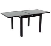 Mesa para jardín extensible en aluminio Porto 8 - Phoenix - Negro