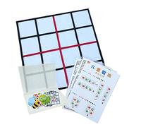 Mesa para juego de cerebro de juguete portátil para juego de mesa creativo rompecabezas de papel animal para regalo creativo para bebés preescolares K.