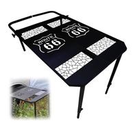 Mesa Para NeumáTicos,PortáTil Picnic Acampar Con Coche,Mesa Plegable De Altura Ajustable,Para Montaje En VehíCulos,Ligera,Ideal Autocaravanas,Furgonetas Camper,Aventuras Al Aire Libre Y Picnics(B,Blac