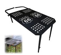 Mesa Para NeumáTicos,PortáTil Picnic Acampar Con Coche,Mesa Plegable De Altura Ajustable,Para Montaje En VehíCulos,Ligera,Ideal Autocaravanas,Furgonetas Camper,Aventuras Al Aire Libre Y Picnics(A,Blac