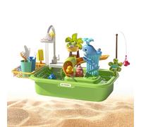 Mesa para niños - Mesa de juego subterránea con una bomba eléctrica, contador de agua potable, juguete seguro para niños de 1 a 3 años | Al aire libre, playa, juguete de jardín para