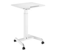 Mesa para Ordenador portátil de Altura Regulable con Ruedas Mesa de bipedestación Elevación a Gas Regulable en Altura hasta un máximo de 113 cm 30 Grados Inclinable Cargable hasta 8 kg