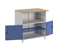 Mesa para PC RAU, con balda continua